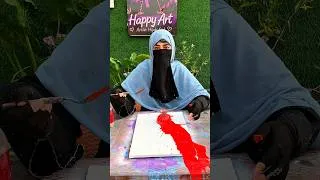 Thumbnail: ✨Lohay Quran🌹Calligraphy Art/ Using stencil & Spry art#shorts