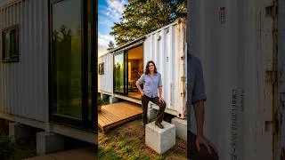 Thumbnail: Shipping Container House Build: Start to Finish 🏗️🏠 #build #shippingcontainer #shorts