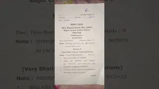 Thumbnail: M.A 1st semester English paper (Shakespeare) #paper #shorts