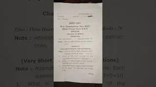 Thumbnail: M.A 1st semester English (paper -1)#ccsu #ma #shorts #viral