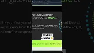 Thumbnail: Deloitte NLA 2026 Registration Out 📢 #shorts #deloitte