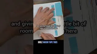 Thumbnail: Easy DIY template for evenly spaced Bible washi tape tabs