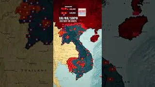 Thumbnail: Third Indochina War (1978-1991) in 1 minute using Maps #history  #china  #vietnam  #cambodia