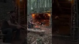 Thumbnail: Building a Bushcraft Big Shelter for SURVIVAL in the Wild 3 Days.