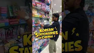 Thumbnail: 🎀✏️ Korean Stationery Collection in Chennai 😱 Semma Cute Finds! | Unique Bazaar #shorts