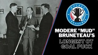 Thumbnail: Modere "MUD" Bruneteau's Longest OT Goal Puck #HockeyTreasures