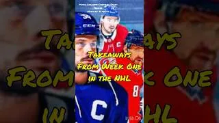 Thumbnail: Week One NHL Takeaways: Bruins Back, Vegas Dominant, Panthers Unstoppable!  #hockey