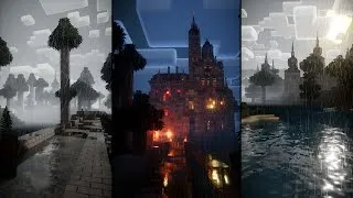 Thumbnail: Realistic Rain in Minecraft - Nostalgia VX Shader - RTX3090 #Shorts