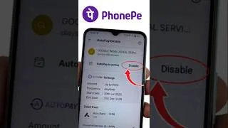 Thumbnail: How to disable auto pay in phonepe app | phonepe autopay kaise band kare | Stop Auto Debit