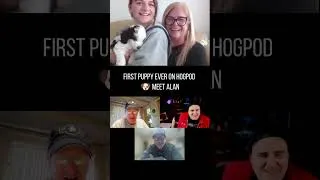 Thumbnail: The First Puppy in Hogpod History (He Slept Through It) 🐶 MEET ALAN