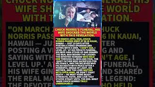 Thumbnail: Chuck Norris's Funeral, His wife shocked the world with this revelation. #short #viral