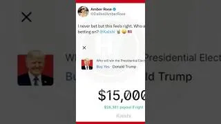 Thumbnail: Amber Rose made $30k+ on Trump’s victory
