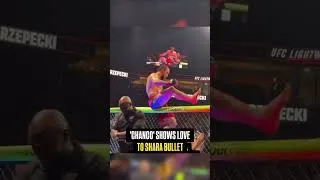 Thumbnail: 😂💪 Magomed Zaynukov was showing love to Shara Bullet and pointing at him on the cage.