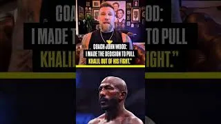 Thumbnail: ❌🤔 Coach John Wood reveals he was the one who made the decision to pull Khalil out of his fight.