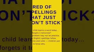 Thumbnail: Free Spelling Rules Master Class Sunday, 23 Aug '26 10:30 AM UAE | Live on Zoom, Comment "SPELLING"