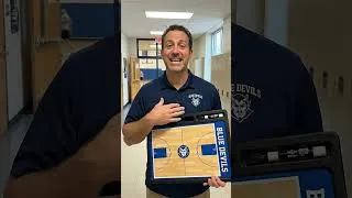 Thumbnail: Custom Dry Erase Basketball Coaching Board  #basketball #nba #basketballtraining