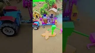 Thumbnail: DIY Mini Water Pump 💧 + Tractor Cow Farm Build 🚜 #shorts #viral