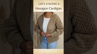 Thumbnail: You Won't Believe How Easy This Cardigan Is | Crochet Granny Hexagon Cardigan - Free Pattern