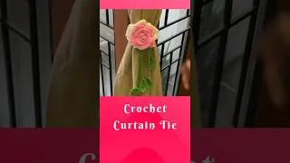 Thumbnail: Make a beautiful crochet rose flower curtain tie #crochet  #crochetrose #crochetflower