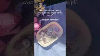 Thumbnail: Me responding to emails using “our” and “we” 💀😂 #clayart #smallbusiness #handmadejewelry #btsarmy