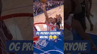 Thumbnail: OG Proved ALL The Doubters Wrong 😤 #knicks #nba #finals