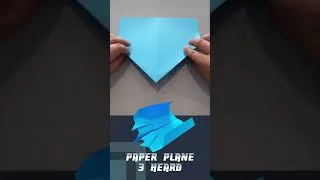 Thumbnail: Paper Airplane 3 Heard | How to make paper airplane that flies for a long time