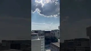 Thumbnail: Blue Angels flyover Salute to America 250 over National Mall in DC (view from 400 N. Capitol Street)