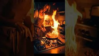 Thumbnail: Mesmerizing Fire Art in Kitchen 🔥 |   Trending Shorts 2025