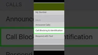 Thumbnail: How to Block unknown Number in iPhone || shorts