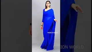 Thumbnail: Self Design Bollywood Net Saree #fashionworld #shorts