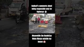 Thumbnail: GADKARI'S HIGHWAY CONDITIONS 🤡 #biker #india #motovlog