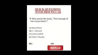 Thumbnail: Quick Questions with HRM Pillar #hrm #ugcnet #ugcnetexam