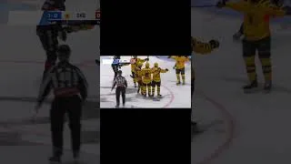 Thumbnail: Red Wings prospect Axel Sandin-Pelikka scored his 1st of the season  #redwings #hockey #shorts