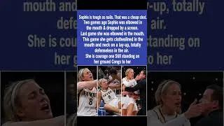 Thumbnail: Sophie Cunningham Took Another Hard Hit… But She Still Stood Her Ground! 😳 #usa #basketball #shorts