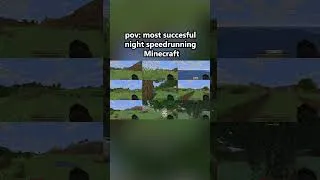 Thumbnail: Minecraft speedrunning be like