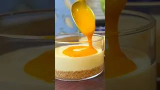 Thumbnail: No-bake Mango cheesecake in just 10 minutes 🥭🍰 #recipe #dessert #cheesecakelovers #easyrecipe