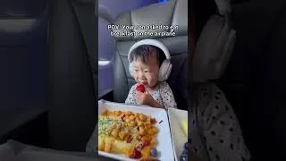 Thumbnail: POV: Your son asks to eat breakfast on the airplane