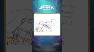 Thumbnail: Want to sketch sharks? 🌊🖼️🖌️ Dive into this #SplashFromThePast video ✨ #HungrySharkWorld #drawing