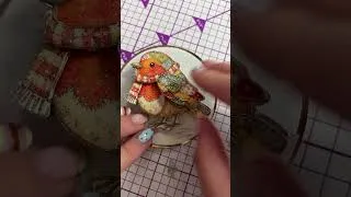 Thumbnail: Make a card with the Delightful Patchwork Pals at Christmas Decoupage Card Kit 🐦 ❄️