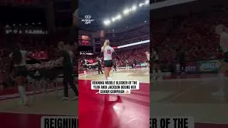 Thumbnail: The AVCA Middle Blocker of the Year is ready for her senior season with Nebraska volleyball. 🔥