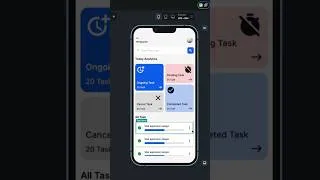 Thumbnail: Task Manager App #flutterflow #codeflow #mobileappdevelopment #nocode #uidesignlearning #smartphone