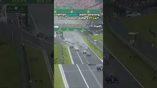 Thumbnail: Bottas went bowling with his Million dollars F1 car 🤯
