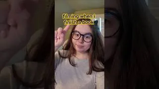Thumbnail: filming each time i finish a book!! 🤭 #booktube #booktok #bookish #books #reading #shorts #book