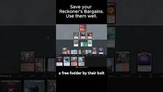 Thumbnail: Save your Reckoner’s Bargains. Use them well #mtg #math #gameplay #game #magic #affinity #cards