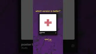 Thumbnail: Slowed vs Sped Up - 2hollis - poster boy #2hollis#posterboy#slowedsongs#spedup#slowed#spedupsounds