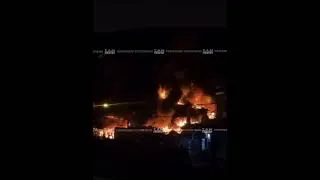 Thumbnail: Several homes were destroyed by fire at Piccadilly Street East Dry River Port of Spain overnight