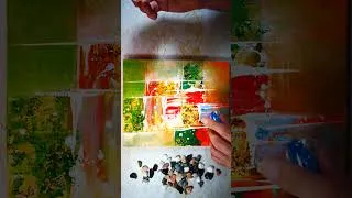 Thumbnail: Bold Contemporary Abstract Painting In Acrylics | Satisfying Bright Art
