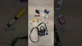 Thumbnail: Bag essentials 🖤 #whatsinmybag #botd #bagessentials #bagcharm #pursetok