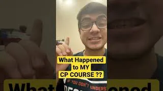 Thumbnail: When will I start posting videos ? CP Course ? #shorts