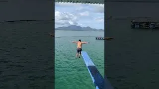 Thumbnail: Year-end 2025 trip to Palawan✈️ 📍Luli Island Diving board #beach #vacation #islandhopping #swimming